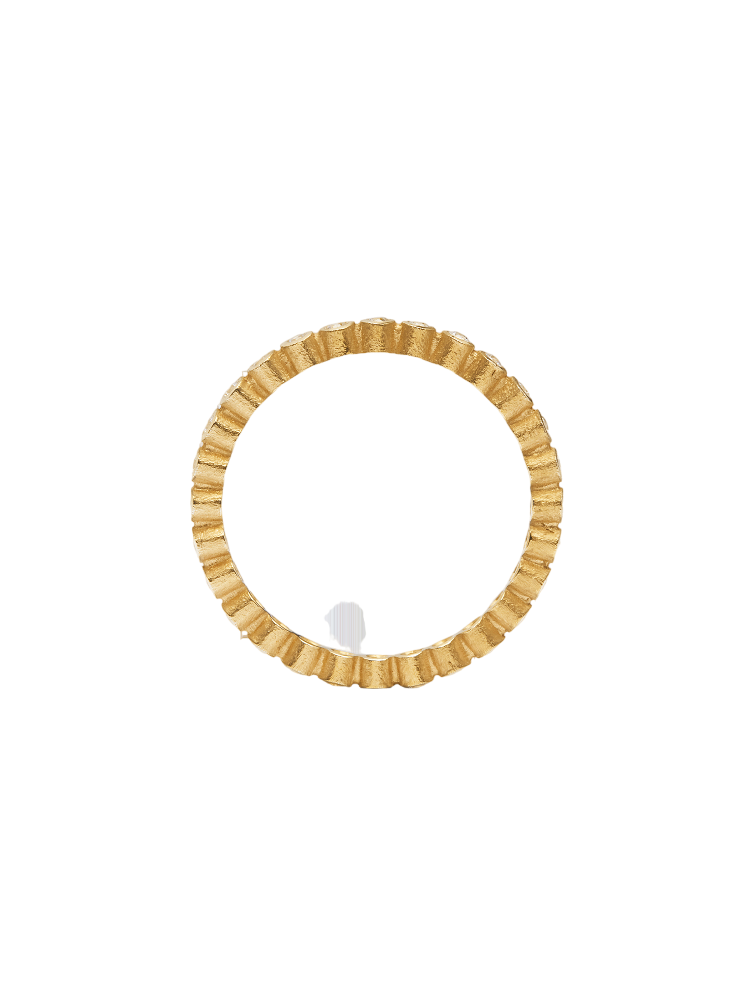Ringo full eternity ring in 18k yellow gold with 0,29ct diamond